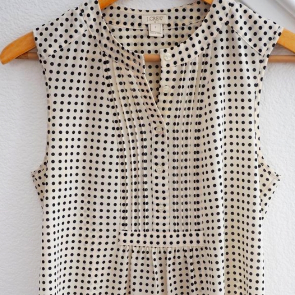 J. Crew Polka-Dot Blouse